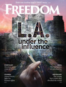 Freedom Magazine. LA Under the Influence issue cover